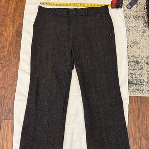 Vintage Wool Pants Mens 39X29 Adirondack Plaid Pockets USA Made Hunting Outdoors